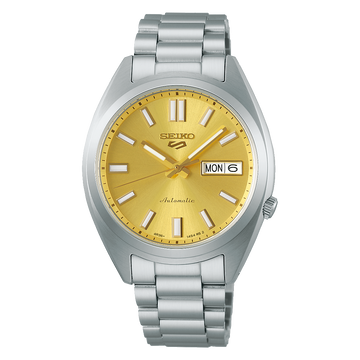 Seiko 5 Sports SRPL59 – Yellow Dial Stainless Steel Bracelet
