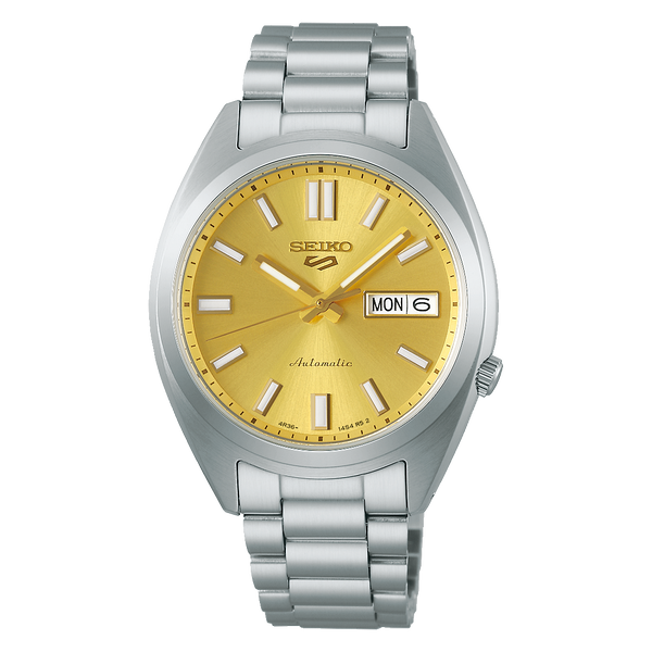 Seiko 5 Sports SRPL59 – Yellow Dial Stainless Steel Bracelet