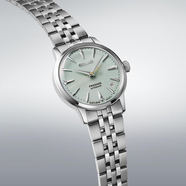 Seiko Presage SRPL63 – Green Dial Stainless Steel Bracelet