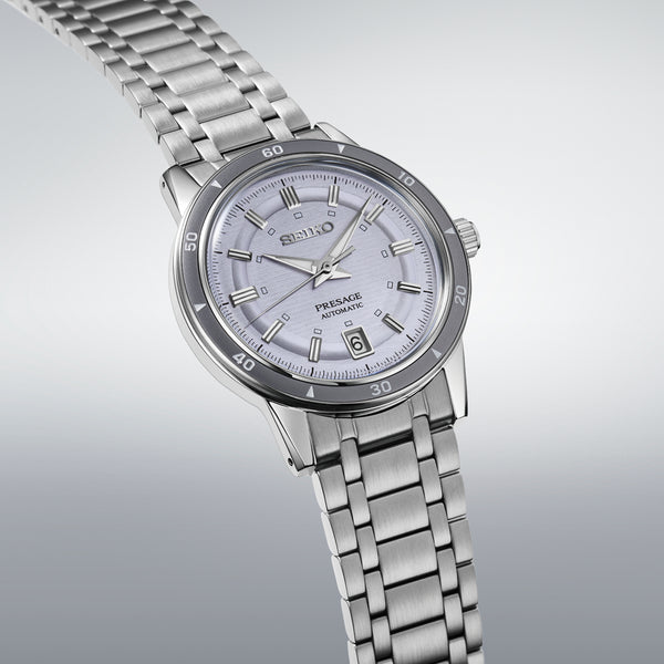 Seiko Presage SRPL73 – Purple Dial Stainless Steel Bracelet