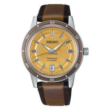 Seiko Presage SRPL75 – Yellow Dial Stainless Steel Bracelet