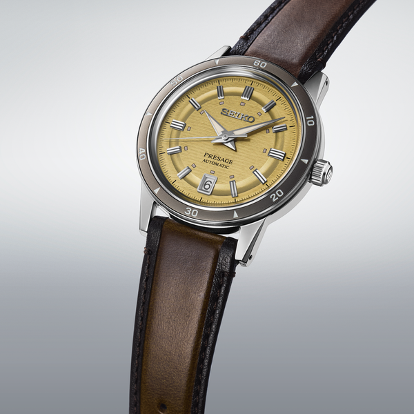 Seiko Presage SRPL75 – Yellow Dial Stainless Steel Bracelet