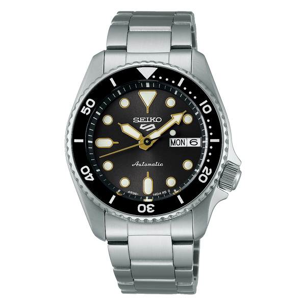 Seiko 5 Sports SRPL79 – Black Dial Stainless Steel Bracelet
