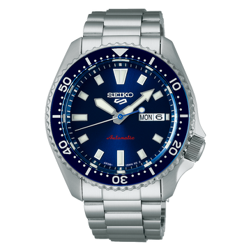 Seiko 5 Sports SRPL83 – Blue Dial Stainless Steel Bracelet