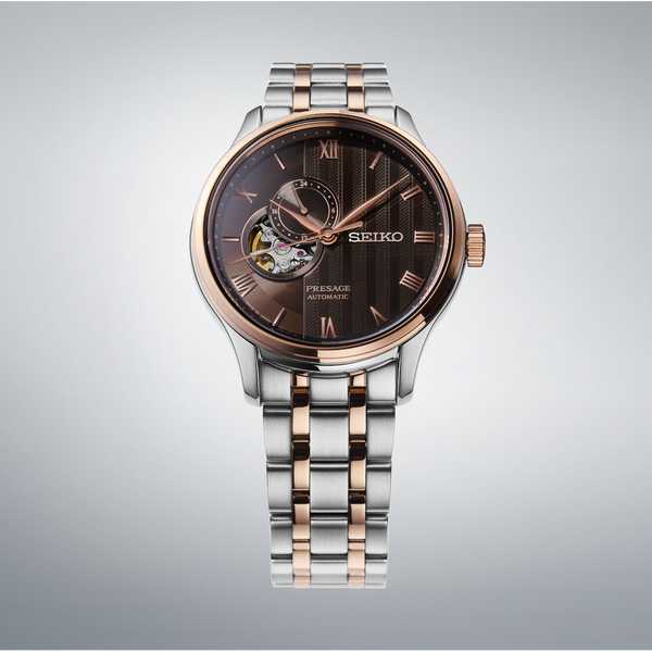 Seiko Presage SSA466 – Brown Dial Gold-Tone Stainless Steel
