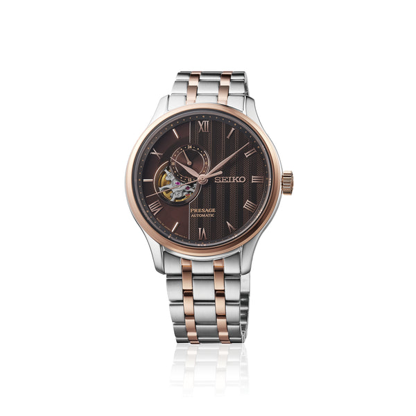 Seiko Presage SSA466 – Brown Dial Gold-Tone Stainless Steel