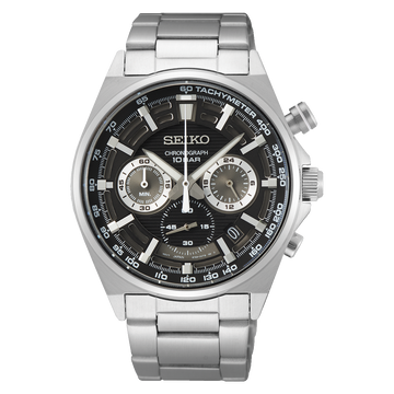 Seiko Chronograph SSB397 – Black Dial, Stainless Steel