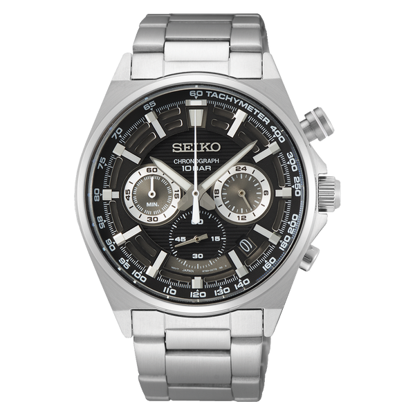Seiko Chronograph SSB397 – Black Dial, Stainless Steel