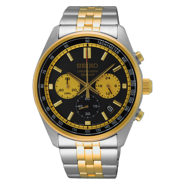 Seiko SSB430 Chronograph – Black & Gold