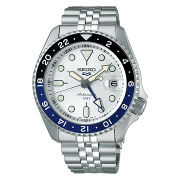 Seiko 5 Sports SSK033 – GMT Automatic (42.5mm, White Dial)