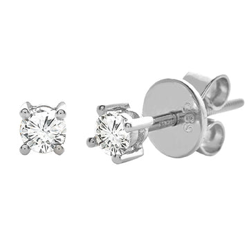 14KW 0.35CTW DIAMOND STUD EARRINGS