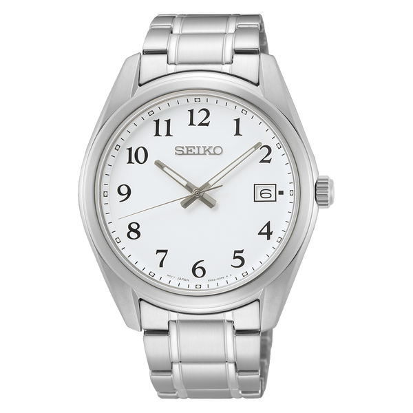 Seiko SUR459 – White Dial Quartz Classic