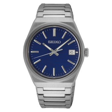 Seiko SUR555 – Elegant Blue Quartz Watch
