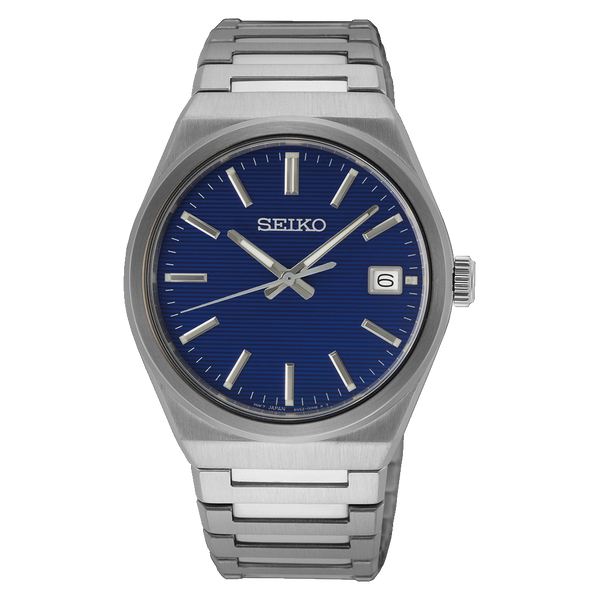 Seiko SUR555 – Elegant Blue Quartz Watch