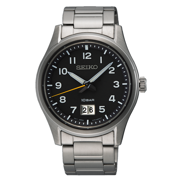 Seiko SUR569 – Sleek Stainless Steel Quartz Watch