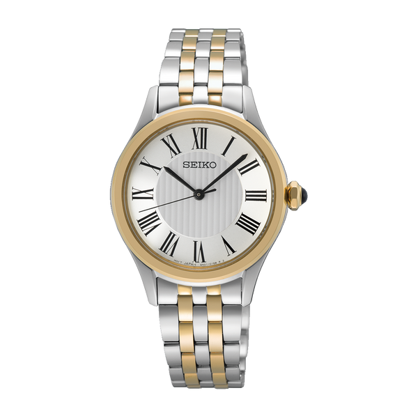 Seiko SUR612 – Elegant Gold-Plated Quartz Watch