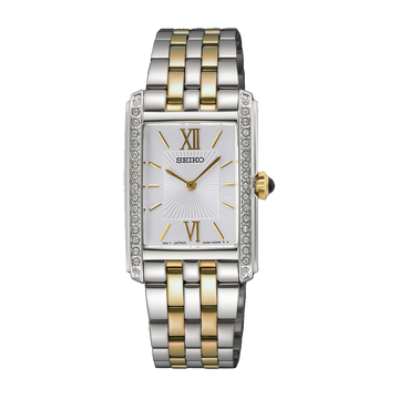 Seiko SWR093 – Elegant Gold-Plated Silver Quartz Watch