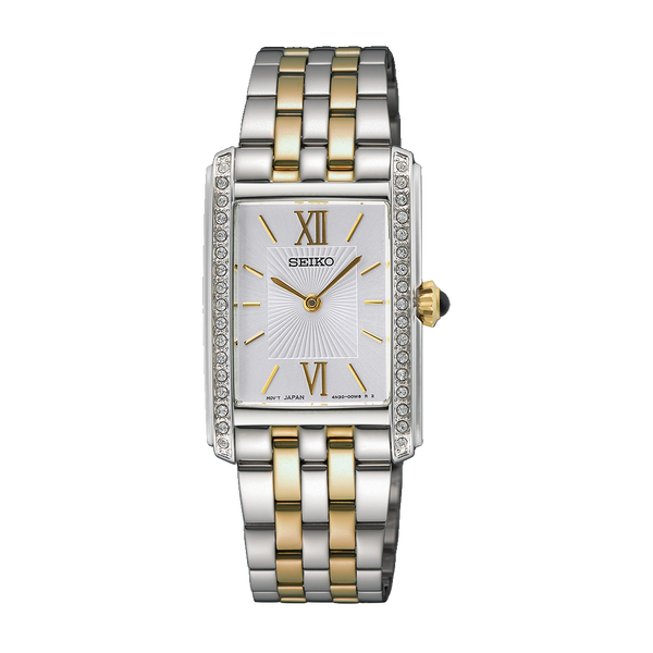 Seiko SWR093 – Elegant Gold-Plated Silver Quartz Watch