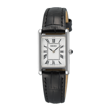 Seiko SWR107 – Classic Stainless Steel Leather Quartz Watch