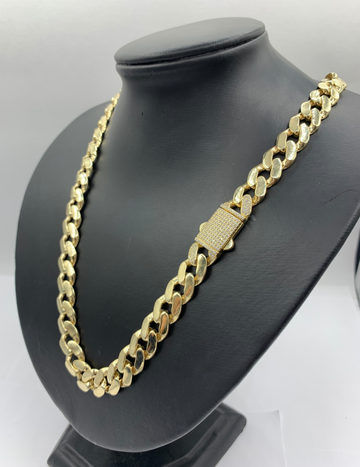 Jumbo 22 Inch 10K Gold Mens' Cuban Link