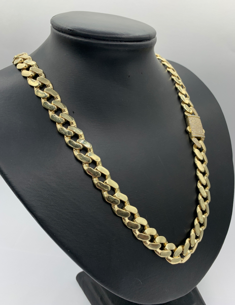 Jumbo 22 Inch 10K Gold Mens' Cuban Link