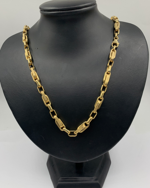 Figarope SuperKey Link 10Kt Mens Gold Chain