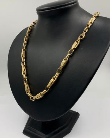 Figarope SuperKey Link 10Kt Mens Gold Chain