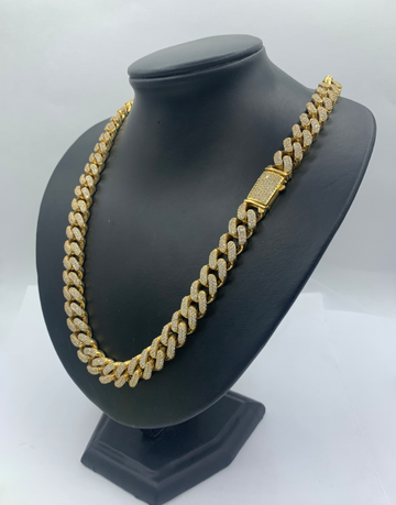 Thick Gigantic Miami Cuban Link 10K Mens Gold Chain