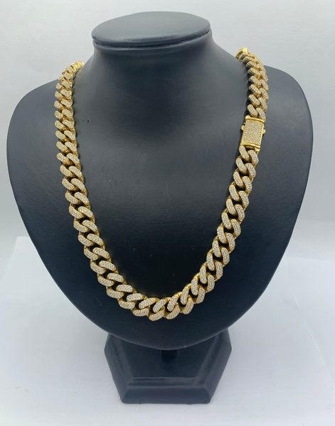 Thick Gigantic Miami Cuban Link 10K Mens Gold Chain