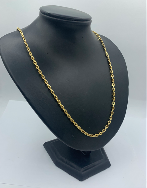 26 Inch 10K Gold Fashion Link Chain