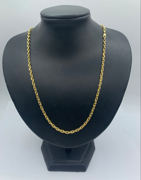 26 Inch 10K Gold Fashion Link Chain