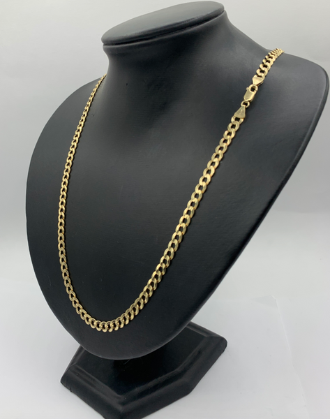 26 Inch 10kt Gold Hollow Cuban Chain