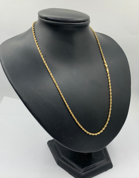 20 Inch 10kt Yellow Gold Quint Rope Chains