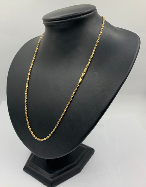 20 Inch 10kt Yellow Gold Quint Rope Chains
