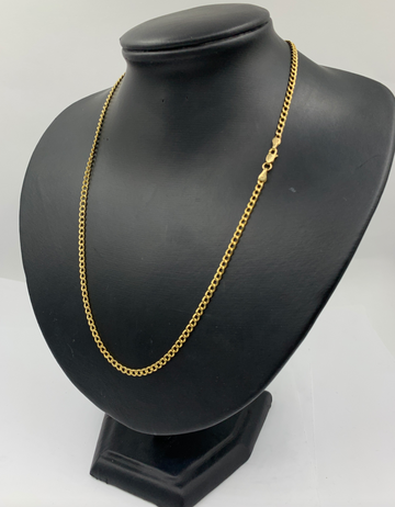 20 Inch 10k Gold Cuban Link Mens' Chain