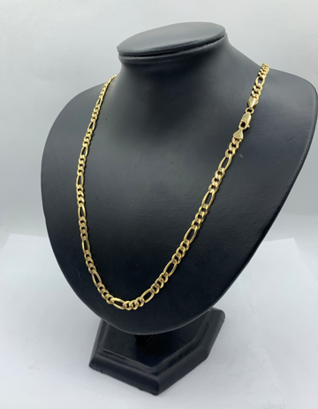 24 Inch Figaro Pave Mens' Chain
