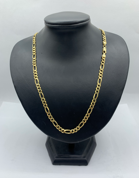 24 Inch Figaro Pave Mens' Chain