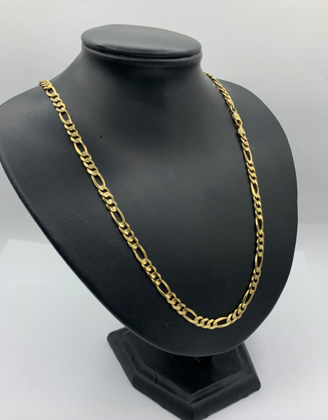 24 Inch Figaro Pave Mens' Chain