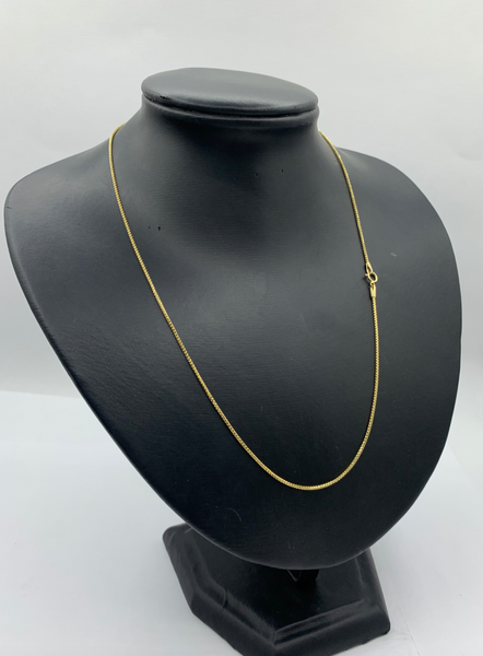 20 Inch 10K Gold Wheat Fox Tail Chain