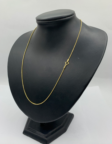 20 Inch 10K Gold Wheat Fox Tail Chain