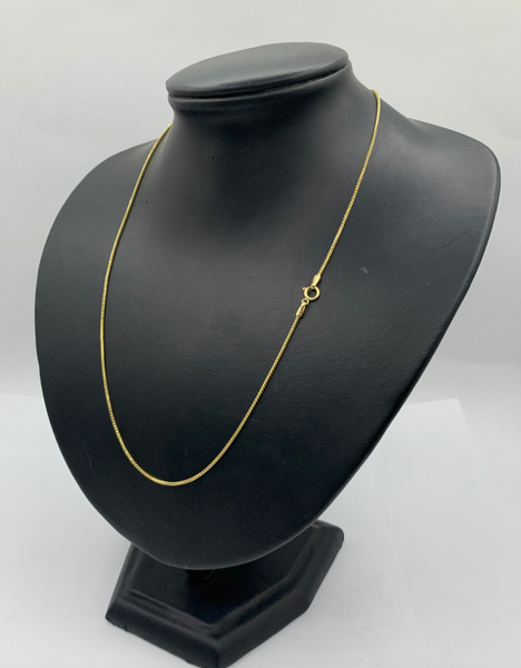 20 Inch 10K Gold Wheat Fox Tail Chain