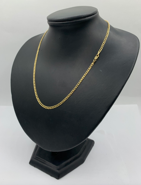 18 Inch 10k Gold Hollow Cuban Chains