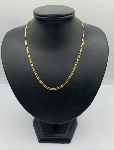 18 Inch 10k Gold Hollow Cuban Chains