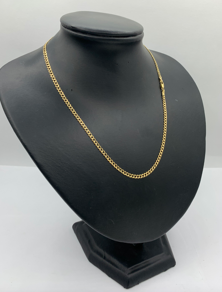 18 Inch 10k Gold Hollow Cuban Chains