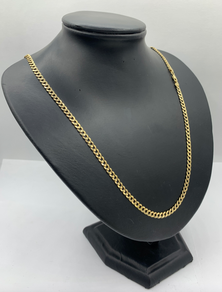 24 Inch 10K Gold Hollow Cuban Chains