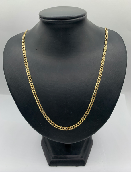 24 Inch 10K Gold Hollow Cuban Chains