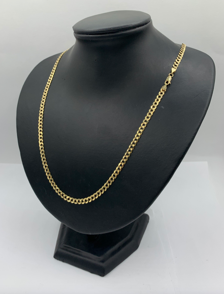 24 Inch 10K Gold Hollow Cuban Chains
