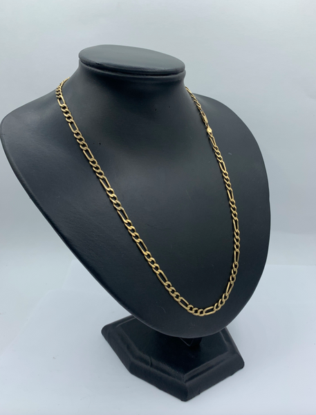 21 Inch 10K Gold Classic Figaro Chain