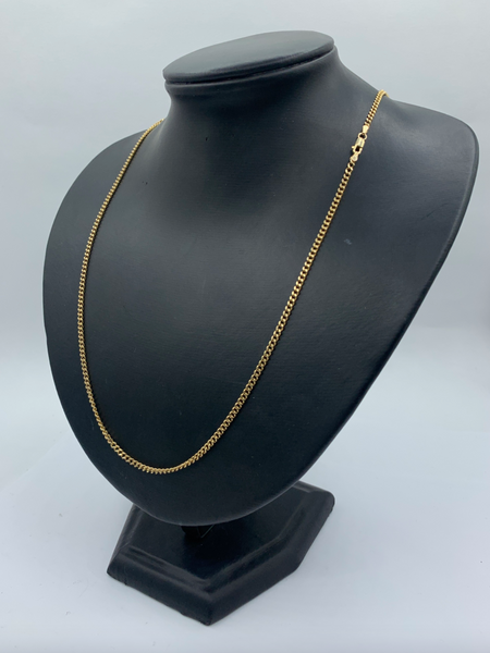 24 Inch 10K Gold Mini Link Chain