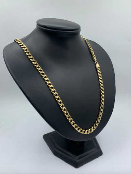 26 Inch 10K Gold Miami Cuban Link Mens' Chain